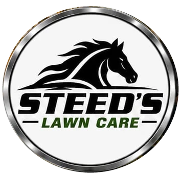 Steed’s Lawn Care horse emblem from our flyer