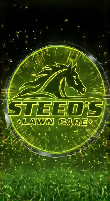 Steed's Lawn Care horse logo